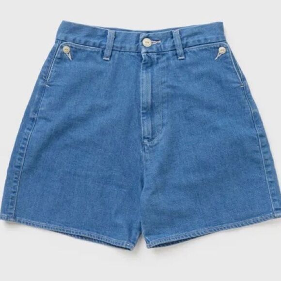 LEVI'S Vintage Inspired 60’s Throwback High Wasted Mom Trouse Denim Jean Shorts - Picture 5 of 10